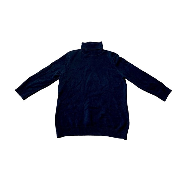 GAP Stretch Long SleeveTurtle Neck Sweater Size Medium Dark Blue Cotton - Picture 1 of 9